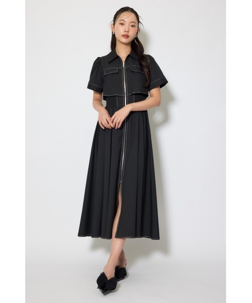 伝説のバズりワンピ】バストフレアワンピース 春服 夏服（ワンピース