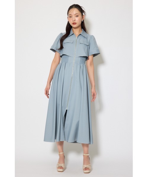 伝説のバズりワンピ】バストフレアワンピース 春服 夏服（ワンピース