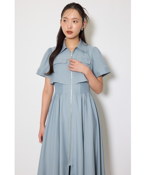 伝説のバズりワンピ】バストフレアワンピース 春服 夏服（ワンピース