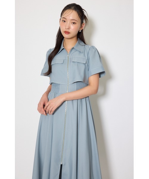 伝説のバズりワンピ】バストフレアワンピース 春服 夏服（ワンピース