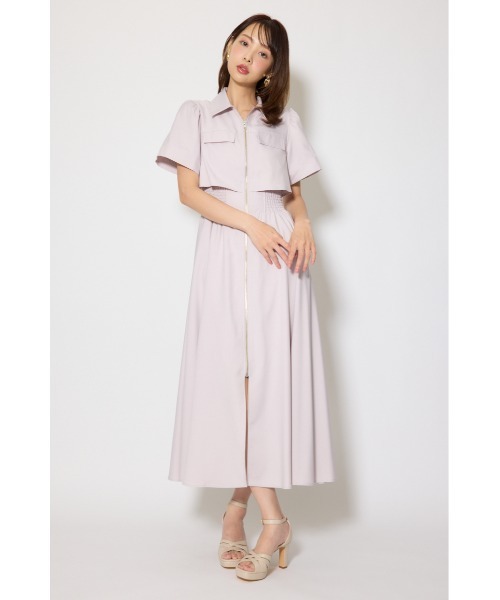 伝説のバズりワンピ】バストフレアワンピース 春服 夏服（ワンピース