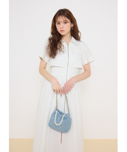 伝説のバズりワンピ】バストフレアワンピース 春服 夏服（ワンピース