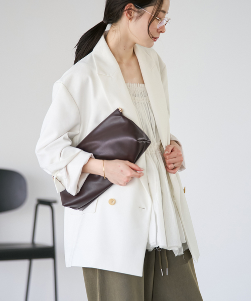 plage（プラージュ）の「PEAKED LAPEL ジャケット（テーラードジャケット・レディース・ホワイト系その他/ベージュ・38/36）」の10枚目の写真