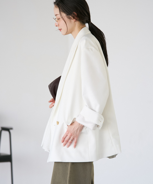 plage（プラージュ）の「PEAKED LAPEL ジャケット（テーラードジャケット・レディース・ホワイト系その他/ベージュ・38/36）」の11枚目の写真