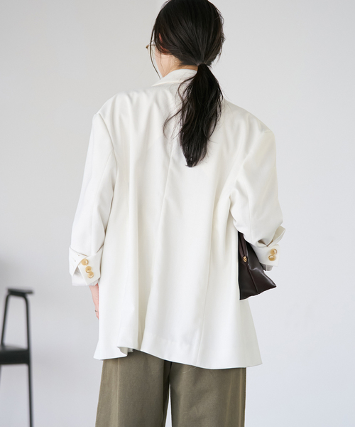 plage（プラージュ）の「PEAKED LAPEL ジャケット（テーラードジャケット・レディース・ホワイト系その他/ベージュ・38/36）」の13枚目の写真