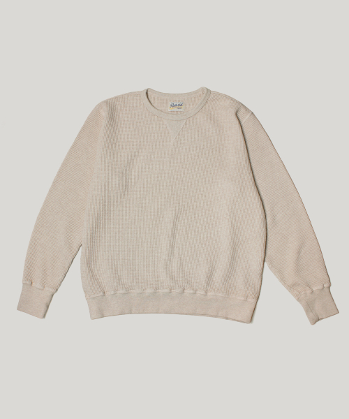 RUSTICCLUB(ラスティッククラブ)の「VINTAGE HEAVY WAFFLE SWEAT_OATMEAL(スウェット・レディース・その他・SMALL/MEDIUM/LARGE)」の1枚目の写真
