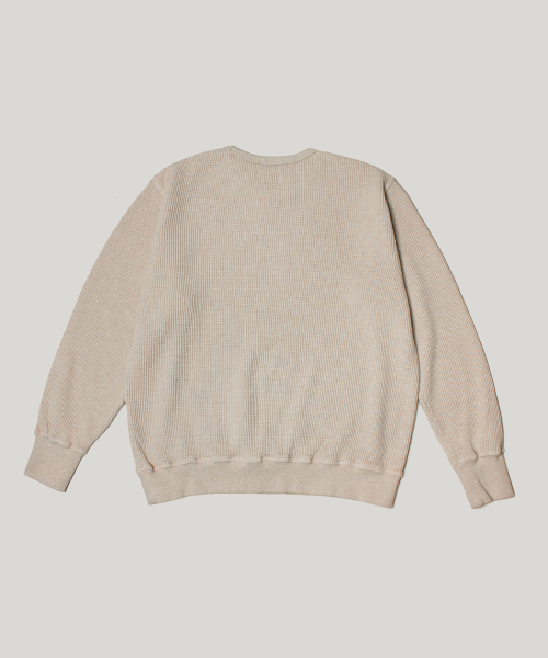 RUSTICCLUB(ラスティッククラブ)の「VINTAGE HEAVY WAFFLE SWEAT_OATMEAL(スウェット・レディース・その他・SMALL/MEDIUM/LARGE)」の2枚目の写真