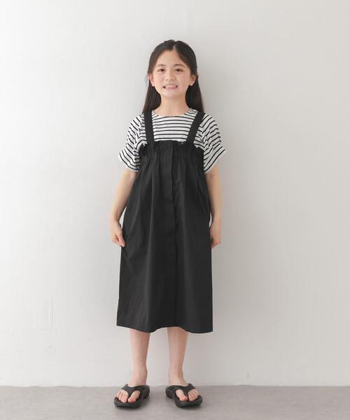 URBAN RESEARCH DOORS(アーバンリサーチドアーズ)の「『接触冷感/イージーケア』撥水ワークジャンパースカート(KIDS)(ワンピース・キッズ・ブラック/チャコールグレー・120/135/105)」の11枚目の写真