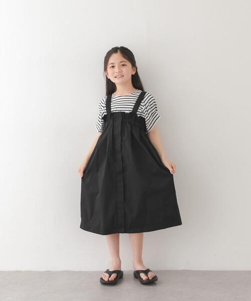 URBAN RESEARCH DOORS(アーバンリサーチドアーズ)の「『接触冷感/イージーケア』撥水ワークジャンパースカート(KIDS)(ワンピース・キッズ・ブラック/チャコールグレー・120/135/105)」の12枚目の写真