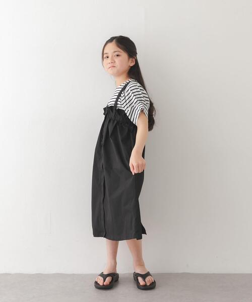 URBAN RESEARCH DOORS(アーバンリサーチドアーズ)の「『接触冷感/イージーケア』撥水ワークジャンパースカート(KIDS)(ワンピース・キッズ・ブラック/チャコールグレー・120/135/105)」の13枚目の写真