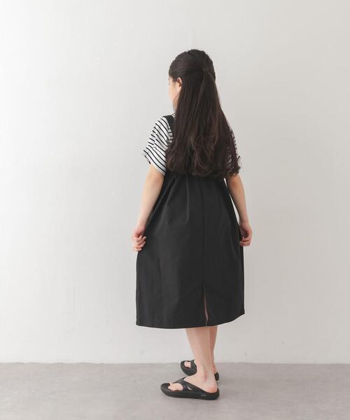 URBAN RESEARCH DOORS(アーバンリサーチドアーズ)の「『接触冷感/イージーケア』撥水ワークジャンパースカート(KIDS)(ワンピース・キッズ・ブラック/チャコールグレー・120/135/105)」の14枚目の写真