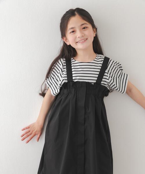 URBAN RESEARCH DOORS(アーバンリサーチドアーズ)の「『接触冷感/イージーケア』撥水ワークジャンパースカート(KIDS)(ワンピース・キッズ・ブラック/チャコールグレー・120/135/105)」の15枚目の写真