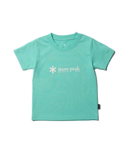 Snow Peak（スノーピーク）の「Snow Peak / SP Logo T-Shirt Kids ロゴTシャツ キッズ（Tシャツ/カットソー・キッズ・ライトグリーン/イエロー・125cm/140cm）」の2枚目の写真