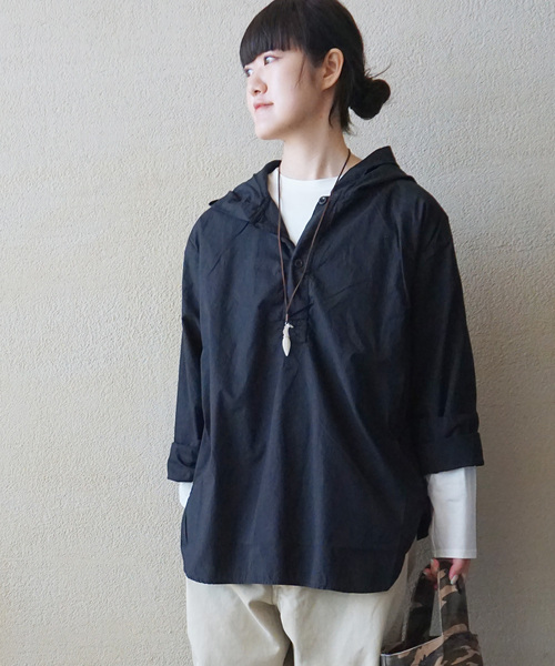 【HTS】 COTTON HOODED PULL