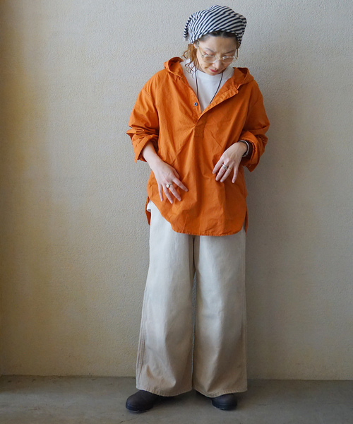 JOURNAL STANDARD LUXE（ジャーナルスタンダード　ラックス）の「【HTS】 COTTON HOODED PULL（シャツ/ブラウス・レディース・レンガ/サックスブルー/ブラック・48）」の13枚目の写真