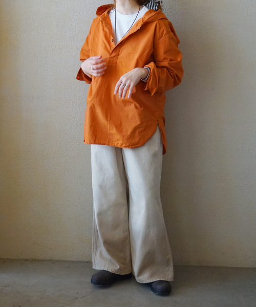 JOURNAL STANDARD LUXE（ジャーナルスタンダード　ラックス）の「【HTS】 COTTON HOODED PULL（シャツ/ブラウス・レディース・レンガ/サックスブルー/ブラック・48）」の14枚目の写真