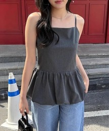 YUGA_YGMC Korean style back-open camisole