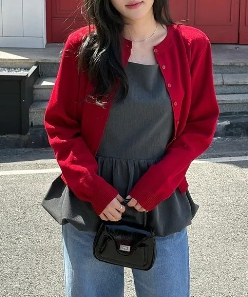 FREE STYLISTS(フリー スタイリスト)の「YUGA_YGMC Korean style back-open camisole(キャミソール・レディース・グレー/ブラック・FREE)」の4枚目の写真