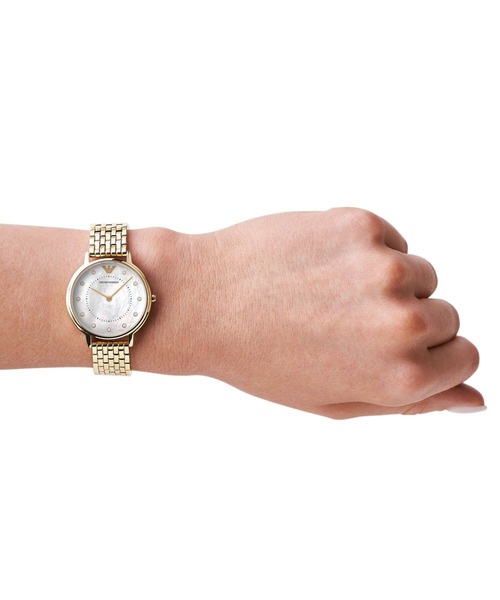 EMPORIO ARMANI(エンポリオアルマーニ)の「エンポリオ・アルマーニ 腕時計 レディース アナログ ステンレス AR11007(アナログ腕時計・レディース・ゴールド・FREE)」の2枚目の写真