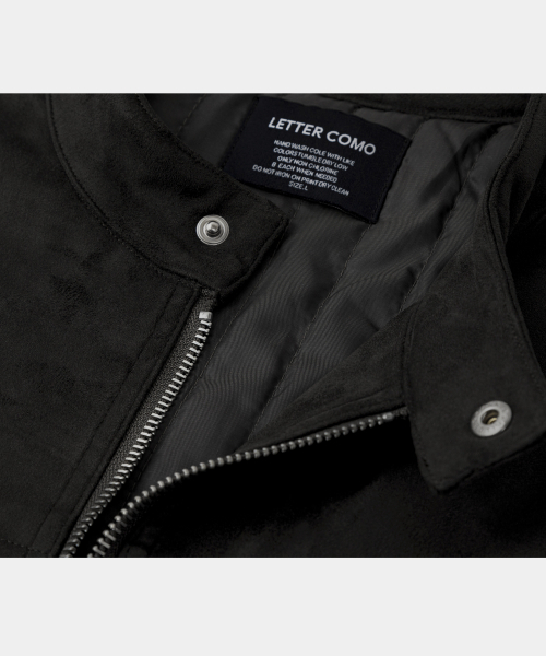 LETTERCOMO(レテルコモ)の「レーサースエードブルゾンジャケットブラック(ブルゾン・レディース・その他・MEDIUM/LARGE/X-LARGE)」の3枚目の写真