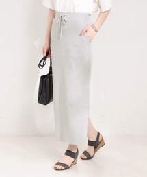 SHOO・LA・RUE | 【セルフカット可能/洗濯機可/S-LL】テレコナロースカート(スカート)