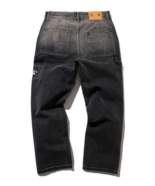 AECA(エイカ)の「MULTI STITCH CARPENTER DENIM-GREY(デニムパンツ・レディース・その他・L/S/M)」の2枚目の写真