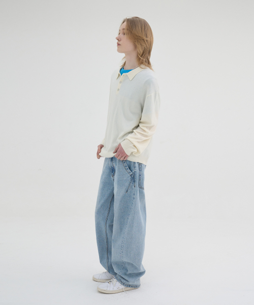 NOUN(ノウン)の「balanced denim pants (light blue)(デニムパンツ・メンズ・その他・0/1/2)」の5枚目の写真