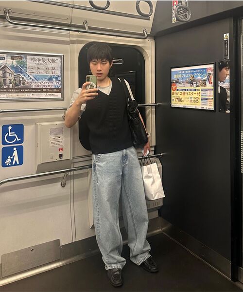 NOUN(ノウン)の「balanced denim pants (light blue)(デニムパンツ・メンズ・その他・0/1/2)」の12枚目の写真