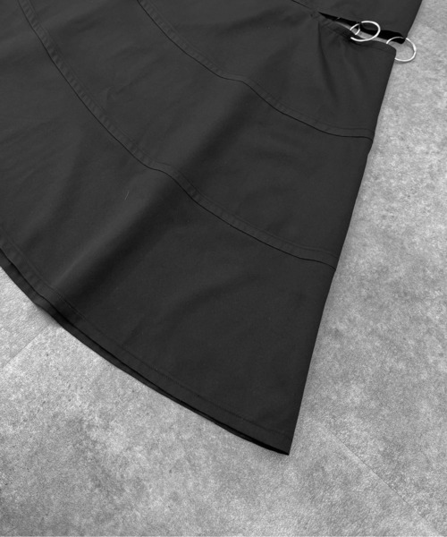 LVEU.（ラブユ.）の「【LVEU.】リングスリットデザインワンピース / キャミワンピ 2way ロング スリット カットアウト リング シルバー アシンメトリー フレア モード ブラック（ドレス・レディース・ブラック・FREE）」の19枚目の写真