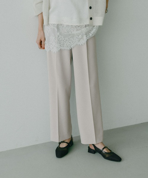 GLOBAL WORK（グローバルワーク）の「らくっションチュールパンプス/658827（パンプス・レディース・アイボリー/ブラック・M(23.5cm)/L(24.5cm)）」の5枚目の写真