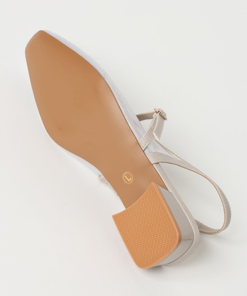 GLOBAL WORK（グローバルワーク）の「らくっションチュールパンプス/658827（パンプス・レディース・アイボリー/ブラック・M(23.5cm)/L(24.5cm)）」の18枚目の写真