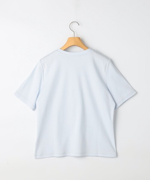 NOLLEY’S Sophi（ノーリーズソフィ）の「《手洗い可能》W&Wベイシック丈Tシャツ（Tシャツ/カットソー・レディース・ダークブラウン/ダークネイビー/ホワイト/サックスブルー・38）」の18枚目の写真