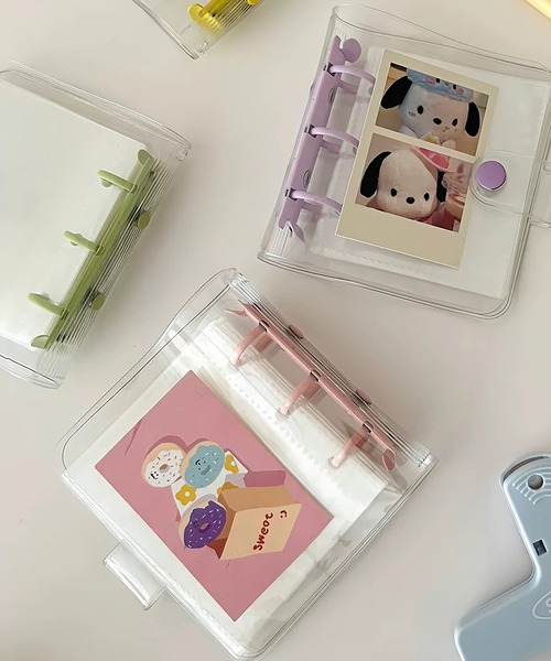 shopnikoniko(ショップニコニコ)の「リフィル10枚付 コンパクト クリアシール帳(手帳/メモ帳・レディース・ピンク・フリー)」の11枚目の写真