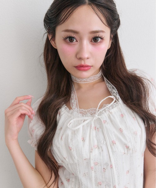 OLIVE des OLIVE(オリーブデオリーブ)の「リボンパフブラウス(シャツ/ブラウス・レディース・ブラック/ピンク/ホワイト・FREE)」の14枚目の写真