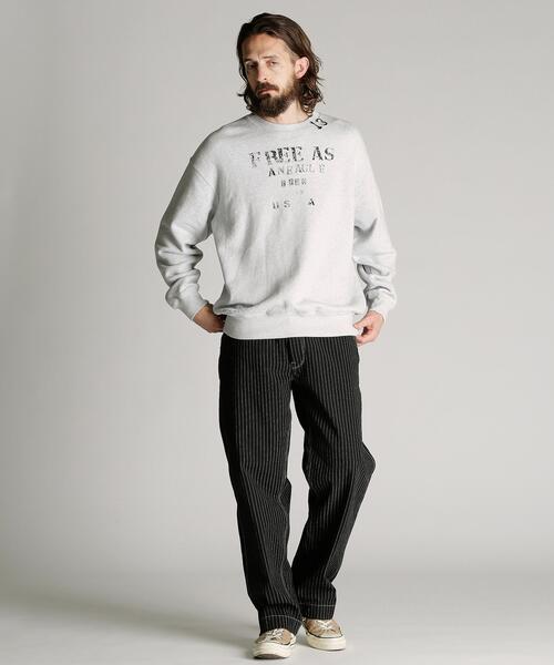 Schott(ショット)の「Schott/ショット/CREW SWEAT RANDOM STENCIL/クルー スウェット ランダム ステンシル(スウェット・メンズ・ベージュ/グレー・M/L/XL/2XL)」の6枚目の写真