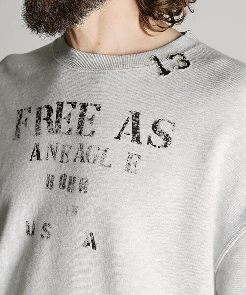Schott(ショット)の「Schott/ショット/CREW SWEAT RANDOM STENCIL/クルー スウェット ランダム ステンシル(スウェット・メンズ・ベージュ/グレー・M/L/XL/2XL)」の9枚目の写真