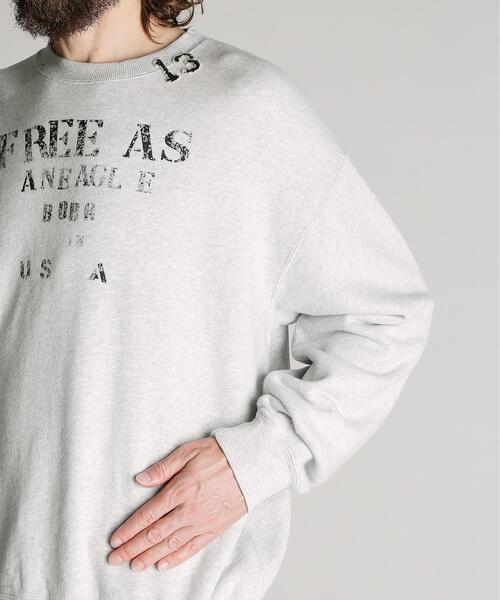 Schott(ショット)の「Schott/ショット/CREW SWEAT RANDOM STENCIL/クルー スウェット ランダム ステンシル(スウェット・メンズ・ベージュ/グレー・M/L/XL/2XL)」の10枚目の写真