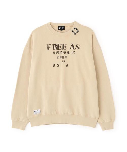 Schott(ショット)の「Schott/ショット/CREW SWEAT RANDOM STENCIL/クルー スウェット ランダム ステンシル(スウェット・メンズ・ベージュ/グレー・M/L/XL/2XL)」の17枚目の写真