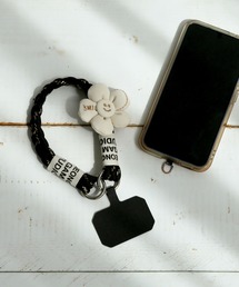 colleca la（コレカラ）の「ミックスカラー にっこりフラワースマホハンドストラップ（スマホグッズ）」
