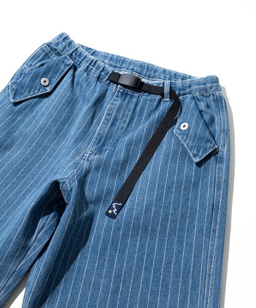 Mountain Mania（マウンテンマニア）の「Mountain Mania/マウンテンマニア　Pin-Stripe Denim Pants（デニムパンツ・メンズ・ブラック/ライトインディゴブルー・X-LARGE/LARGE/MEDIUM）」の3枚目の写真