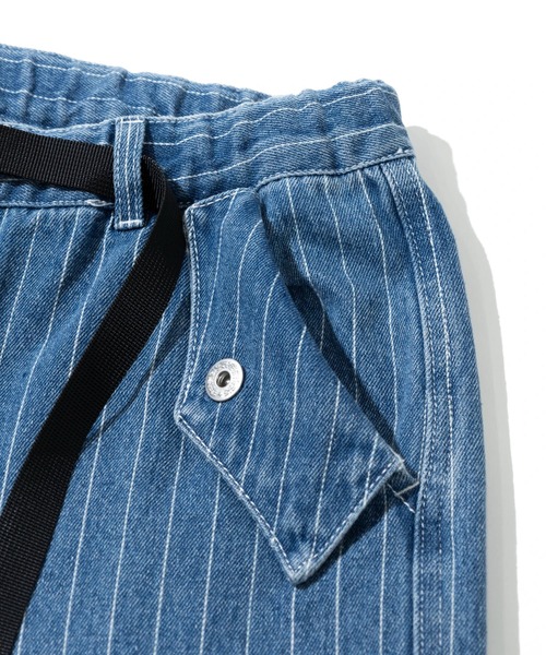 Mountain Mania（マウンテンマニア）の「Mountain Mania/マウンテンマニア　Pin-Stripe Denim Pants（デニムパンツ・メンズ・ブラック/ライトインディゴブルー・X-LARGE/LARGE/MEDIUM）」の5枚目の写真
