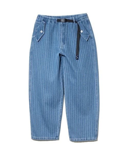 Mountain Mania（マウンテンマニア）の「Mountain Mania/マウンテンマニア　Pin-Stripe Denim Pants（デニムパンツ・メンズ・ブラック/ライトインディゴブルー・X-LARGE/LARGE/MEDIUM）」の7枚目の写真