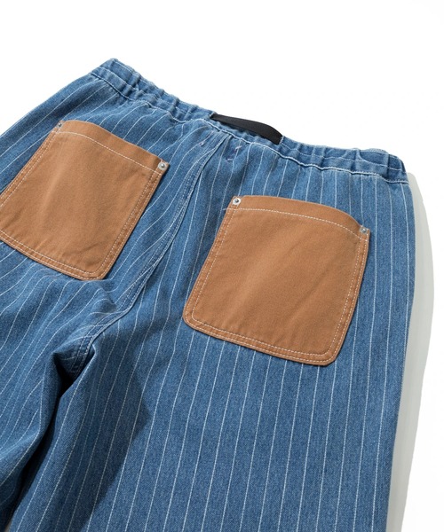 Mountain Mania（マウンテンマニア）の「Mountain Mania/マウンテンマニア　Pin-Stripe Denim Pants（デニムパンツ・メンズ・ブラック/ライトインディゴブルー・X-LARGE/LARGE/MEDIUM）」の9枚目の写真