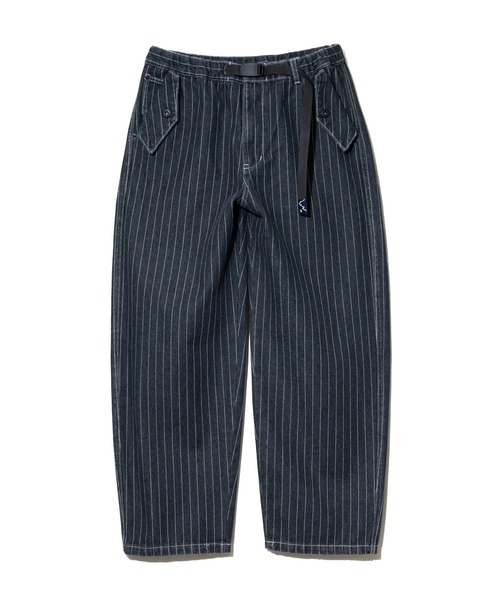 Mountain Mania（マウンテンマニア）の「Mountain Mania/マウンテンマニア　Pin-Stripe Denim Pants（デニムパンツ・メンズ・ブラック/ライトインディゴブルー・X-LARGE/LARGE/MEDIUM）」の10枚目の写真