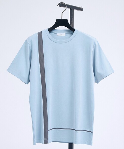 5351 POUR LES HOMMES（ゴーサンゴーイチプールオム）の「【Wide L-Line】半袖Tシャツ（Tシャツ/カットソー・メンズ・ブラック/ブルー/ホワイト・48/46/44/50）」の20枚目の写真