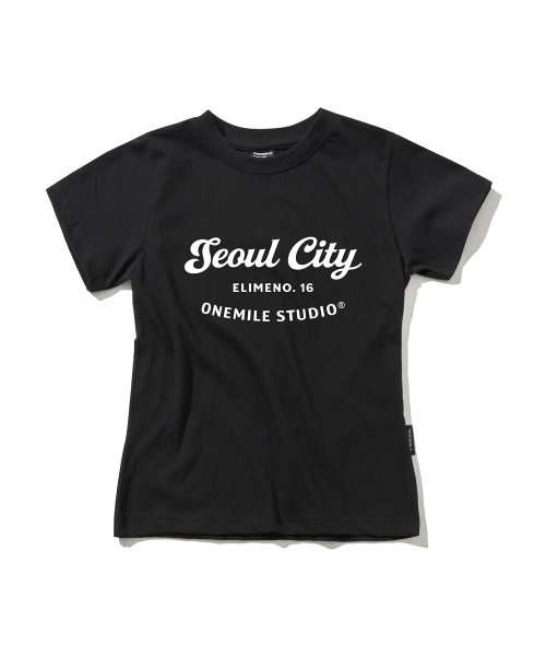 ELIMENO(エリメノ)の「EL ソウルシティ スリムフィット 半袖Tシャツ 2カラー(Tシャツ/カットソー・レディース・ホワイト/ブラック・1/2/3)」の8枚目の写真