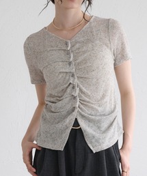 raffime（ラフィミー）の「【Raffime】フロントギャザーシアートップス（Tシャツ/カットソー）」
