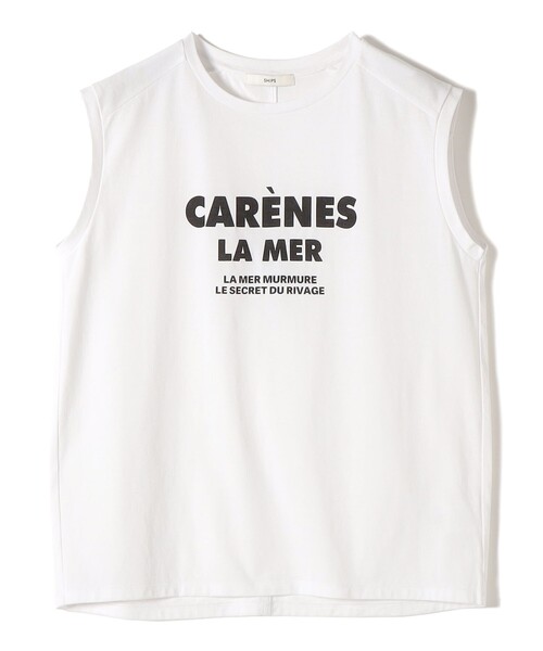 SHIPS(シップス)の「メルティ コットン プリント ロゴ フレンチスリーブ TEE(Tシャツ/カットソー・レディース・ブラウン/ホワイト/ダークグレー・ONE SIZE)」の5枚目の写真