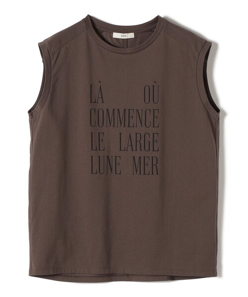 SHIPS(シップス)の「メルティ コットン プリント ロゴ フレンチスリーブ TEE(Tシャツ/カットソー・レディース・ブラウン/ホワイト/ダークグレー・ONE SIZE)」の13枚目の写真