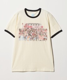 ASTRAET（アストラット）の「＜BLUESCENTRIC＞ROXY LA リンガーTシャツ（Tシャツ/カットソー）」